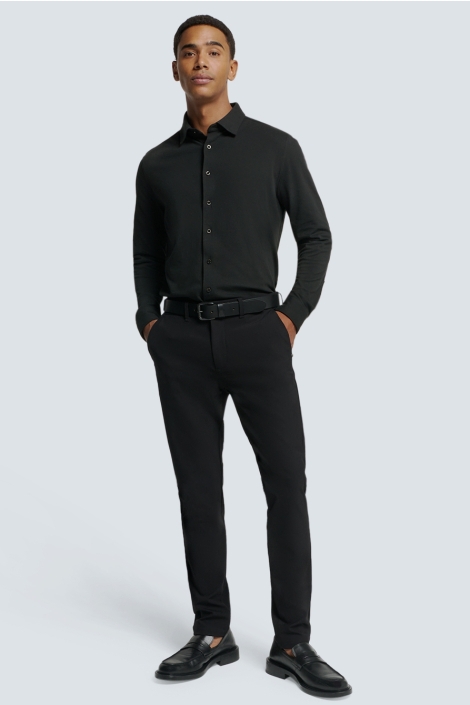 NO-EXCESS shirt jersey pique stretch